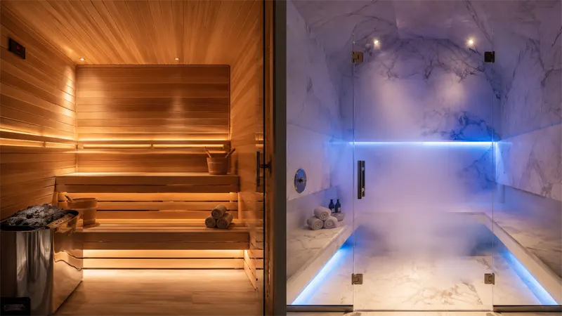 Indoor Sauna vs Steam Room UAE